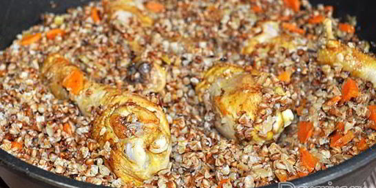 Гречка с курицей