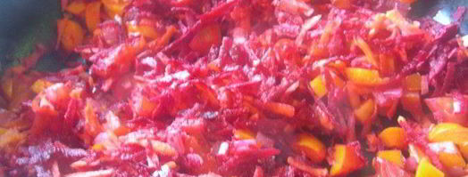 гречка с овощами и фетой. Шаг 3