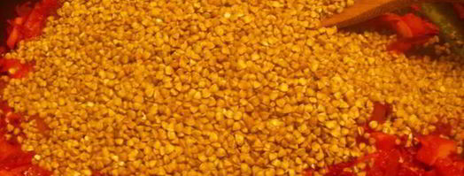 гречка с овощами и фетой. Шаг 4