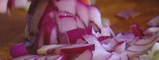 гречка с овощами, козьим сыром и белым вином. Шаг 2