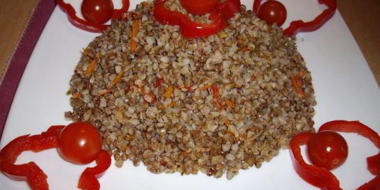 Гречка с овощами в мультиварке