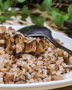 Гречка с шампиньонами