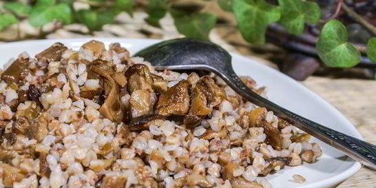 Гречка с шампиньонами