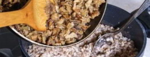 гречка с шампиньонами. Шаг 3