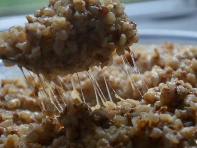 Рецепт гречки с сыром