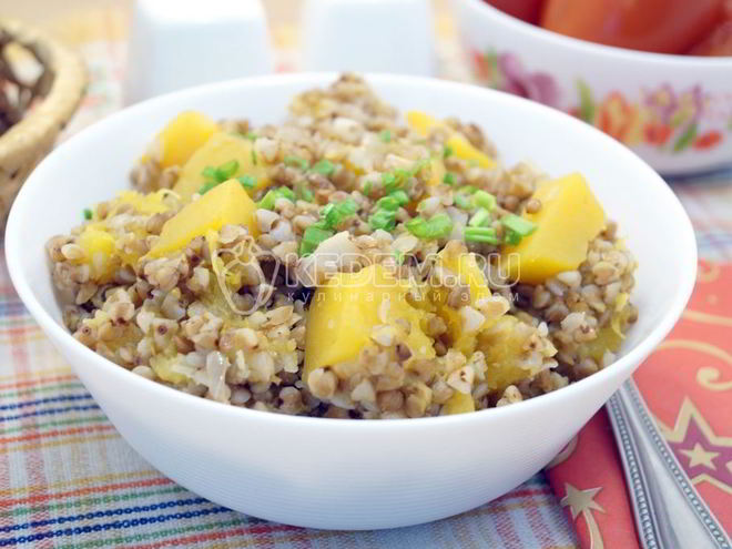 Рецепт гречки с тыквой