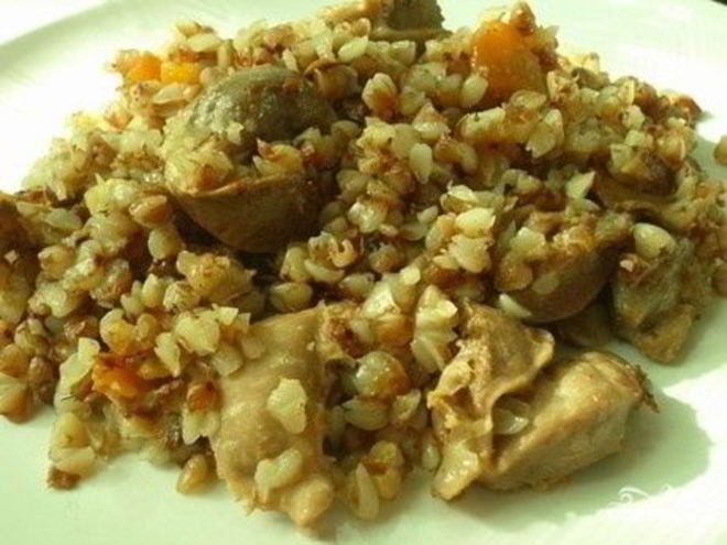 Рецепт гречки с желудками в мультиварке