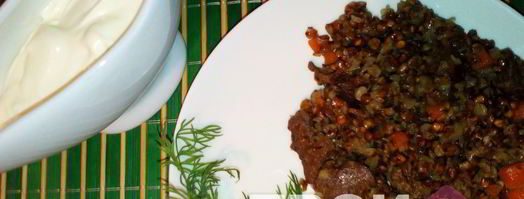 гречка в казане с печенью. Шаг 4