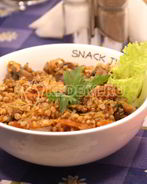 Гречневая каша с грибами и овощами