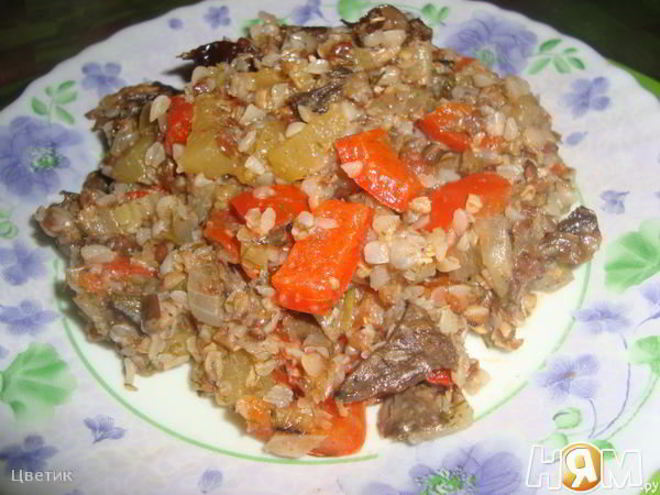 Рецепт гречневой каши с овощами