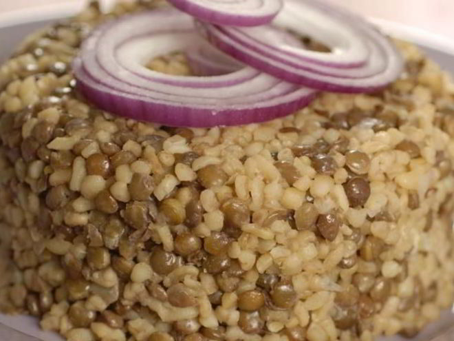 Рецепт каши из чечевицы и булгура