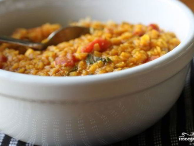 Рецепт каши из чечевицы