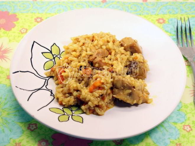 Рецепт каши рисовой с мясом