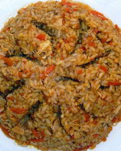 Каша рисовая со свининой