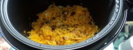 каша с мясом в мультиварке. Шаг 2