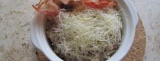 каша злаковая с яйцом и беконом. Шаг 5