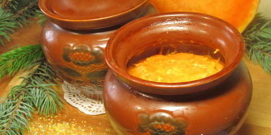 Кукурузная каша с тыквой