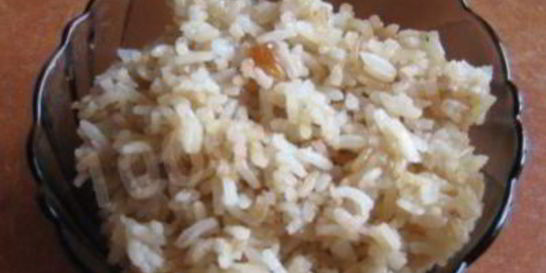 Кутья из риса с изюмом