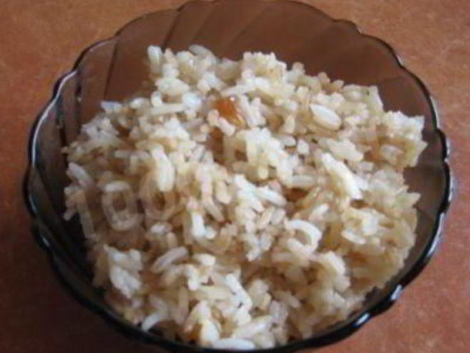 Рецепт кутьи из риса с изюмом