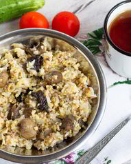 Каши с грибами