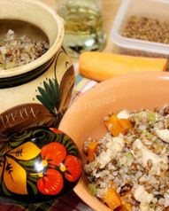 Каши с курицей