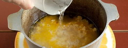 пшеничная каша с морковью и луком. Шаг 11