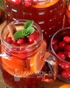 Безалкогольный клюквенный пунш
