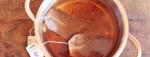 чай латте. Шаг 2