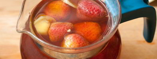 имбирный чай с клубникой. Шаг 3