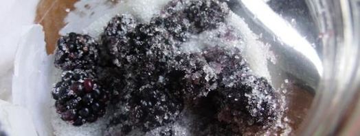 ежевичный сироп для дамских алькогольных напитков. Шаг 2