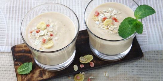 Коктейль фруктовый с мюсли