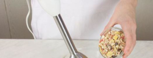 коктейль фруктовый с мюсли. Шаг 2