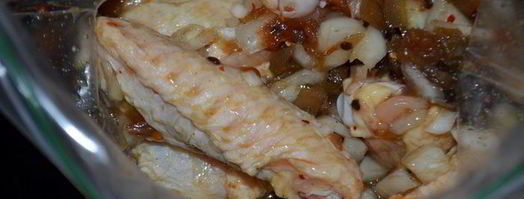 куриные крылышки глазированные кленовым сиропом. Шаг 2