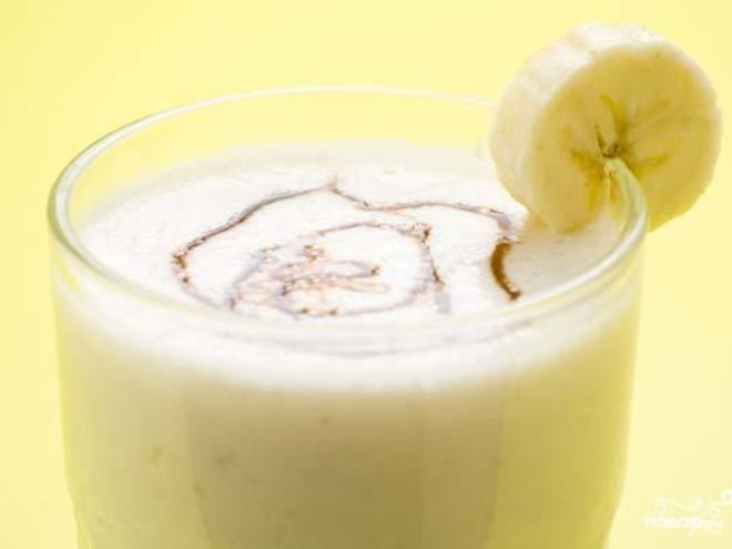 Рецепт легкого бананового коктейля