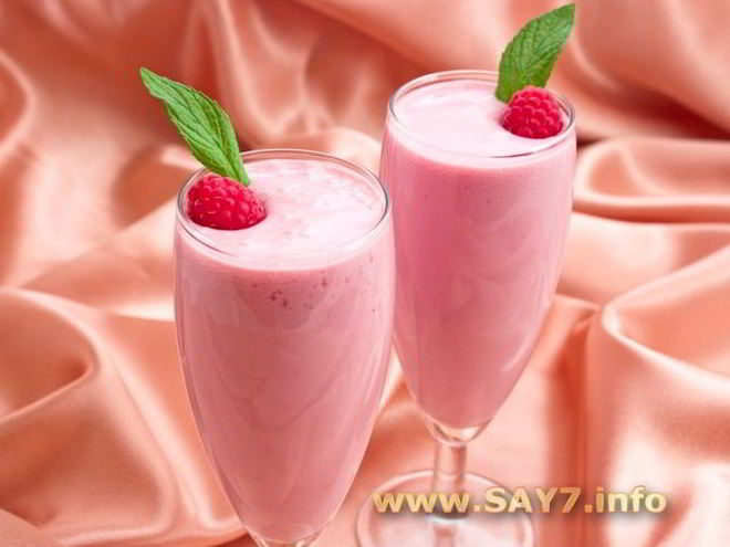 Рецепт малинового коктейля