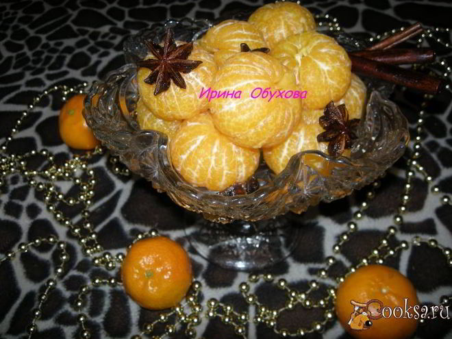 Рецепт мандаринов в пряном сахарном сиропе