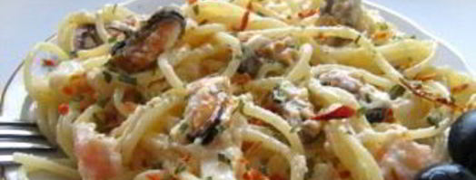 паста с морским коктейлем. Шаг 3