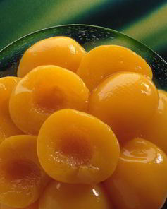 Персики в сиропе с мятой и с лимоном