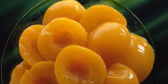 Персики в сиропе с мятой и с лимоном