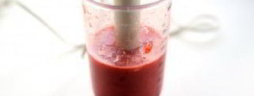 клубнично-банановый смузи. Шаг 3