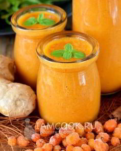 Облепиховый смузи с имбирем