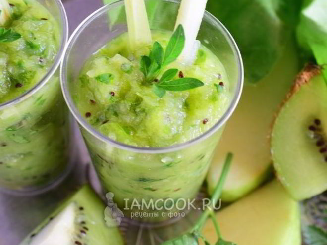 Рецепт смузей из сельдерея, яблока и киви