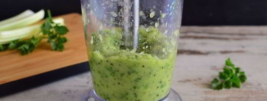 смузи из сельдерея, яблока и киви. Шаг 12