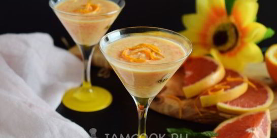 Смузи с грейпфрутом и апельсином