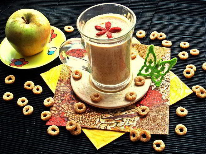 Рецепт смузей с курагой, фасолью и отрубями