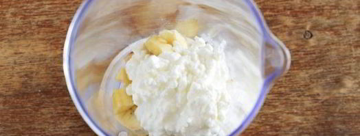 смузи с творогом и бананом. Шаг 5