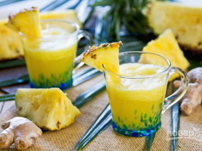 Рецепт тропического имбирного пунша