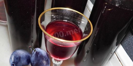 Вино из сливы с косточками