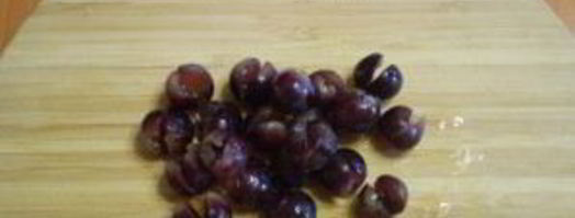 зеленый коктейль с виноградом. Шаг 2