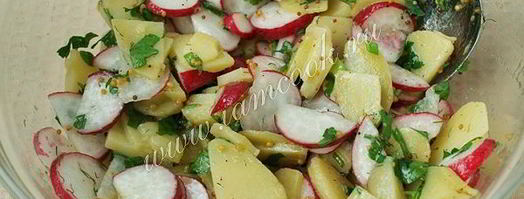 картофельный салат с редисом. Шаг 7